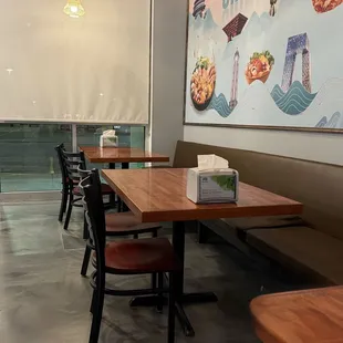interior, sushi and sashimi