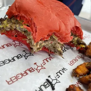 Wulf special with sweet potato fries