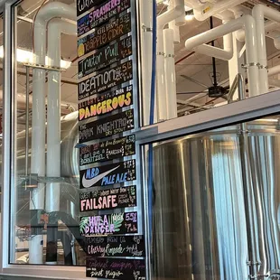 List of brews when we went...and they went fast!