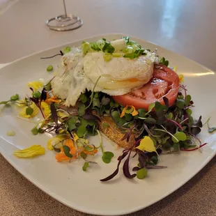 Avocado Toast, micro greens, fried egg. Does it get any better?