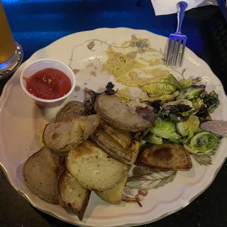 1 Sausage and 2 Sides