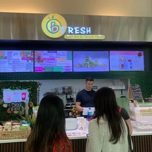 Menu and order counter