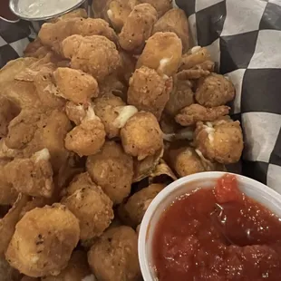 Fried cheese bites