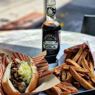 Rattlesnake &amp; Rabbit with Jalapeno Peppers ($12.50),  Klein (Small Fries) $6.50