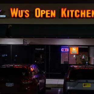 Their signage in front.