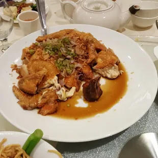 Crispy garlic chicken