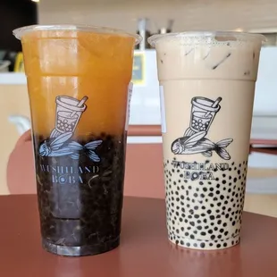 Roasted Oolong Milk Tea &amp; Orange Grapefruit Yogurt