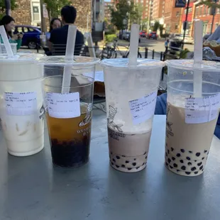 Some of our drinks!
