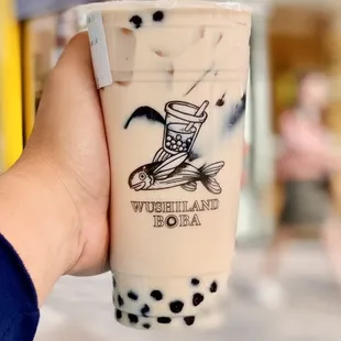 Jasmine Green Milk Tea  @phidingthefam