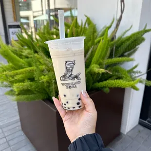 Green milk tea!! Amazing must try