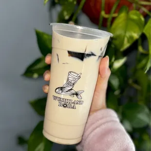 Brown Sugar Green Milk Tea