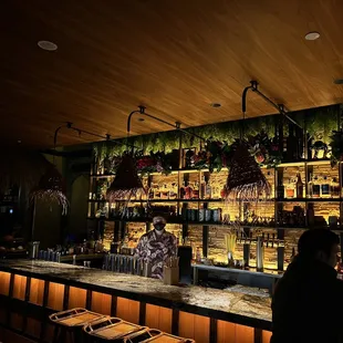 Second floor bar