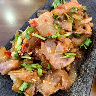 5 spiced beef tendon with chili sauce (regular spiced)