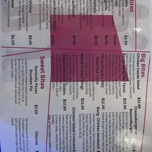 ALOFT BAR MENU ORLANDO