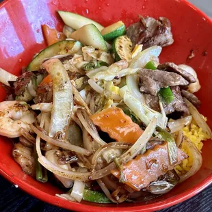 Steak and Shrimp Stir-Fry  @ColumbusFoodDude