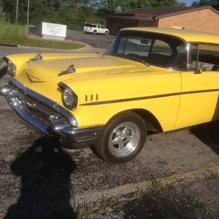 The car out front...