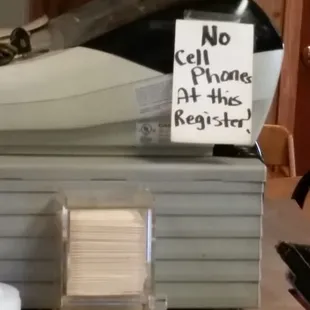 The way it should be....... pay attention to what you are doing and stay off your damn phone when at a register