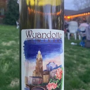 a bottle of wine