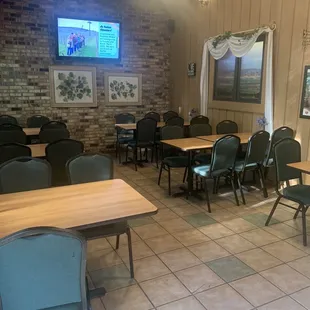 Inside seating