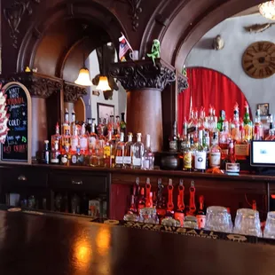the bar