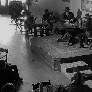 Live indoor gunfight shows, bringing the Old west to life, daily at noon &amp; 2pm!