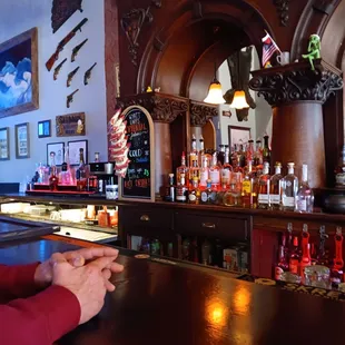 the bar