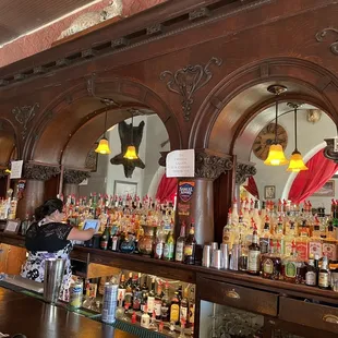 the bar