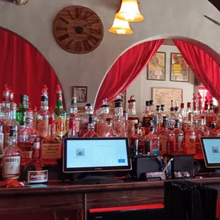 the bar