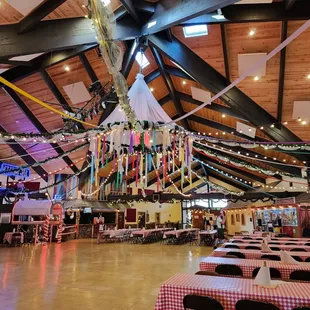 tables and decorations