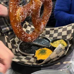 Bavarian Pretzel w/ Beer Cheese and Dark Ale Mustard