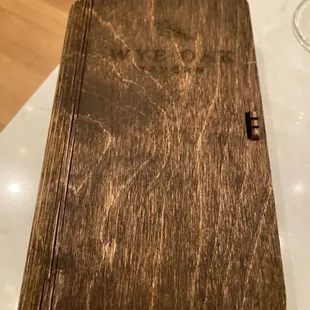 The check arrives in a hymnal!