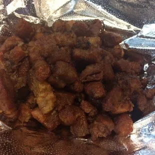 Our pork belly is seasoned with pink salt,griddle is deglazed with organic lemon juice and local IPA brew. Crispy nuggets of love!