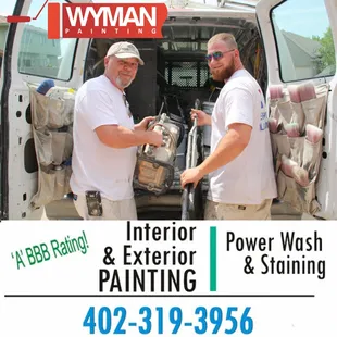 Owner Chris Wyman and Son Brandon Wyman.