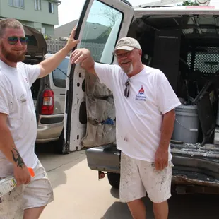 Brandon and Chris Wyman, father and son Omaha painting team!