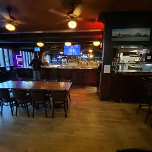 Shot from main dining looking toward bar