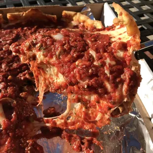 The cheese stretch...