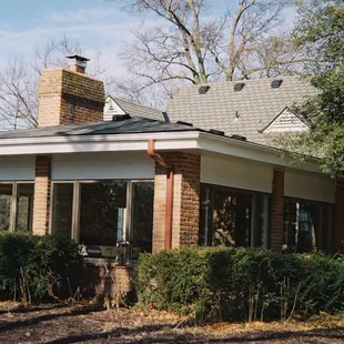 Even in the winter the Sunroom has pretty views of lush landscaping.