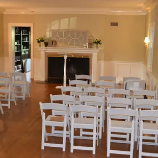The Ballroom set up for a wedding.