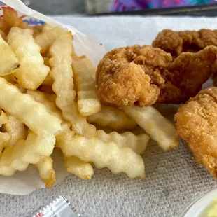 Chicken strip combo with fries