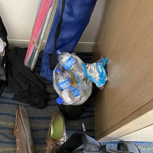 One little garbage can that has not been emptied since we arrived