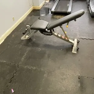 The gym. Please direct your eyes to the pooling water.