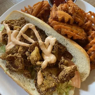 Cornmeal Oyster Mushroom Po'boy