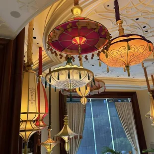 beautiful light fixtures inside