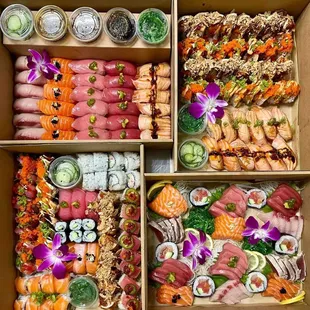 sashimi, sushi, food, sushi and sashimi