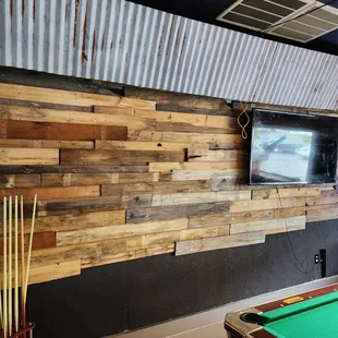 Pool Table back wall