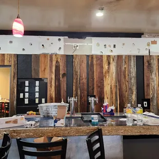Back of bar during remodel