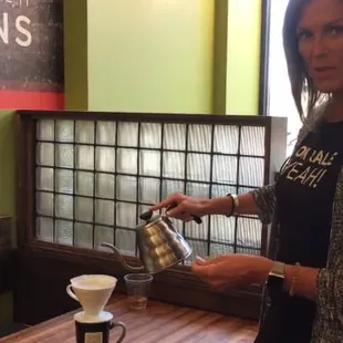 pourover coffee at wysiwyg