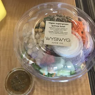 Vegan Salad- dressing had honey but they nicely gave me an Asian alternative which was PUT OF THIS WORLD GOOD!