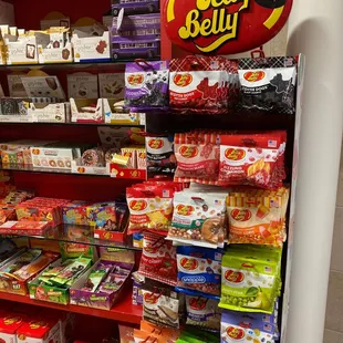 shelves of candy and sweets