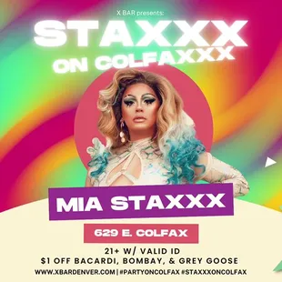Staxxx on Colfaxxx with Mia Staxxx - 1st Saturdays